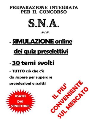 cover image of Preparazione Integrata per il CONCORSO S.N.A.
